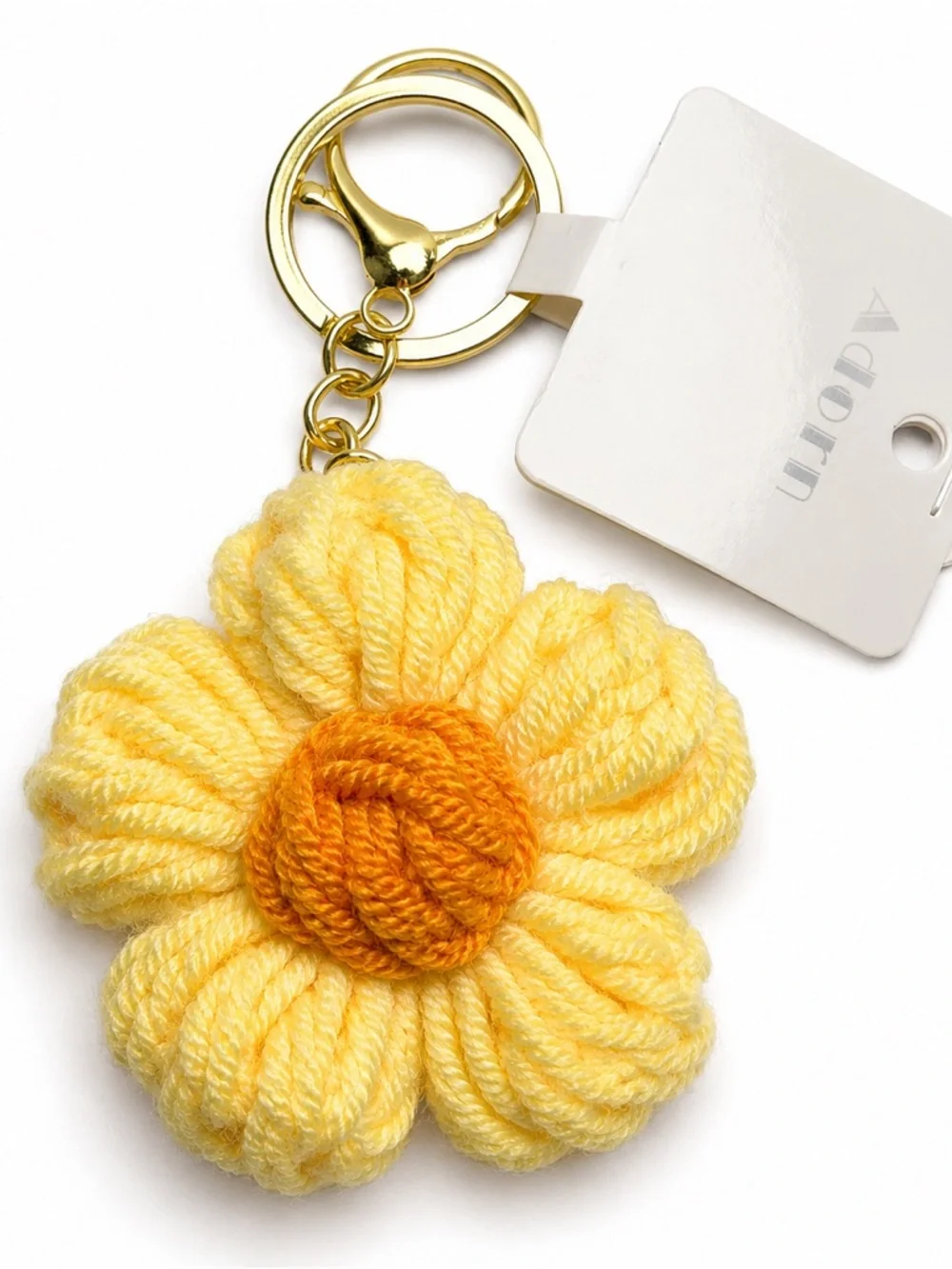 Crochet Flower Keychain Purse Charm – Choose Your Color